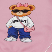 Леко ватиран комплект "Oversize" в розово 4
