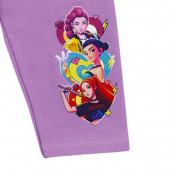 Детско 3/4 клинче "K-pop" в лилаво 3