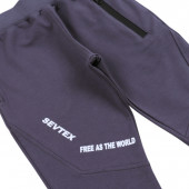 Детско долнище "Free as the world" в графит 3