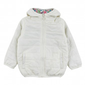 Двулицево преходно яке "Flowers" в екрю 4