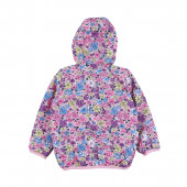 Двулицево преходно яке "Flowers" в розово 2