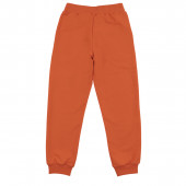 Детско оранжево спортно долнище 2
