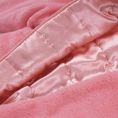 Детско пухено палто в бонбонено розово 5