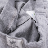 Плътен трикотажен панталон "It's a boy" в сив меланж 3
