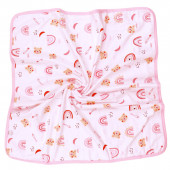 Двулицева памучна пелена с мечета в розово 80 х 80 см 4