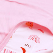 Двулицева памучна пелена с мечета в розово 80 х 80 см 6