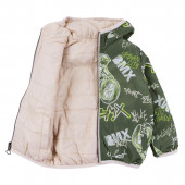 Двулицево преходно яке "Extreme" в бежово и зелено 3