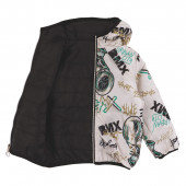 Двулицево преходно яке "Extreme" в черно и бежово 3