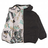 Двулицево преходно яке "Extreme" в черно и бежово 6