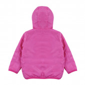 Двулицево капитонирано яке в наситено розово 5