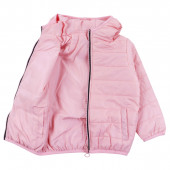 Двулицево капитонирано яке в розово 3