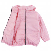 Двулицево капитонирано яке в розово 6