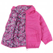 Двулицево преходно яке "Bloom" в наситено розово 5