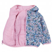 Двулицево преходно яке "Bloom" в розово и синьо 2