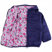 Двулицево преходно яке "Bloom" в розово и тъмносиньо 5