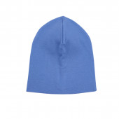 Двупластова трикотажна шапка в пастелно синьо 2