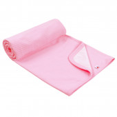 Бебешка двупластова пелена в розово 80 х 80 см 2