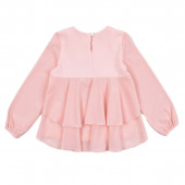 Ефирна туника "Beautiful" в цвят пудра 2