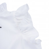 Елегантна блуза за момичета в бяло 4