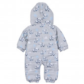 Бебешки ескимос с ръкавички и терлички ''Панда'' в сиво 2