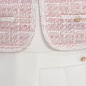 Официална детска рокля с болеро от туид 5