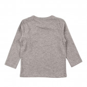 Детска блуза в цвят сив меланж 2
