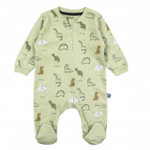 Бебешки гащеризон с шапка "Little dino" в зелено 2