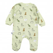 Бебешки гащеризон с шапка "Little dino" в зелено 3