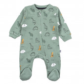 Бебешки гащеризон с шапка "Little dino" в тъмнозелено 2
