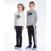 Детска блуза за момчета в сив меланж (8 - 13 год.) 2