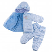 Бебешко зимно яке и панталон в синьо (6 - 24 мес.) 2