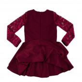 Ефирна детска рокля с дантела "Алесия" (4 - 9 год.) 2