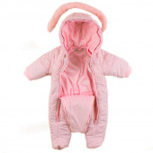 Бебешки ескимос за момичета в розово (0 - 12 мес.) 2