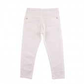 Детски панталон в бяло за момичета (3 - 7 год.) 2