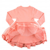 Детска рокля "Нели" в цвят праскова (1 - 5 год.) 2