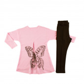 Детски комплект за момичета "Butterfly" в розово (4 - 6 год.) 3