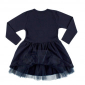 Детска рокля " Дейзи" в тъмносиньо (3 - 8 год.) 2