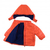 Детско зимно яке за момчета в оранжево (6 мес. - 2 год.) 2