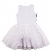 Празнична рокля "Доротеа" в бяло (7 - 12 год.) 2