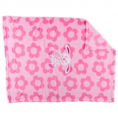 Бебешко одеяло в розов цвят "Зайче" 102/76 см  2