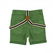 Kъси панталони с тиранти в зелено (2 - 7 год.) 2