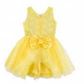 Празнична рокля "Серина" в жълто (1 - 6 год.) 2