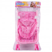 Детска количка за кукли в розово 70 х 50 х 22 см. 3