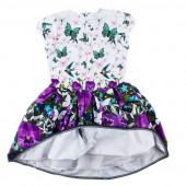 Детска официална рокля "Вълшебни пеперуди" (2 - 9 год.) 2