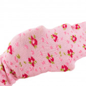 Детски памучен чорапогащник в розово "Цветя" (3 - 10 год.) 2