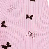 Къси рипсови панталони "Butterfly" в розови 3