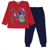 Коледен комплект "Christmas hug" в червено и тъмносиньо 2