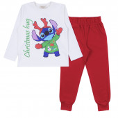 Коледен комплект "Christmas hug" в екрю и червено 2