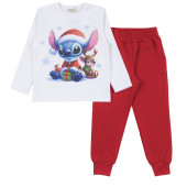 Коледен комплект "Gifts" в екрю и червено 2