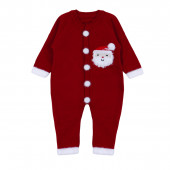 Коледен комплект от плетиво за новородено 2